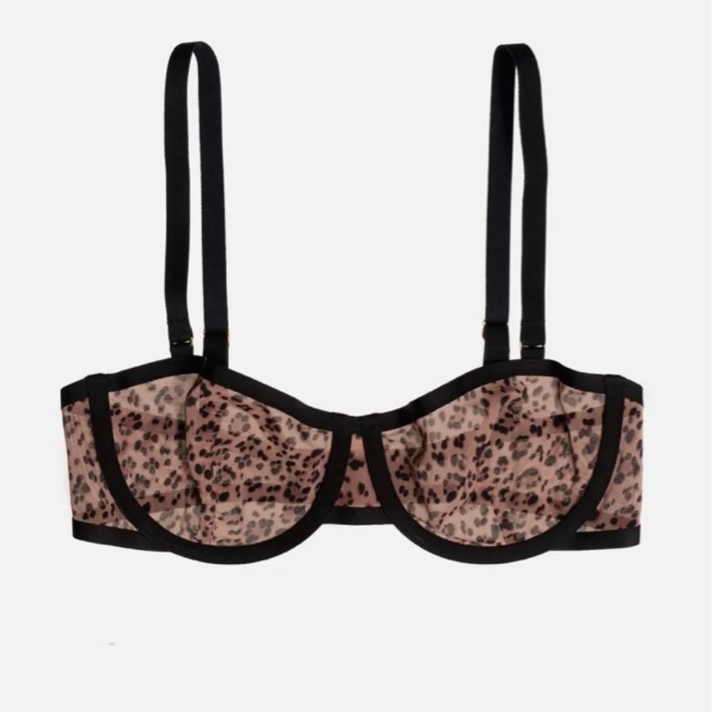 CUUP The Balconette Leopard 38G Bra